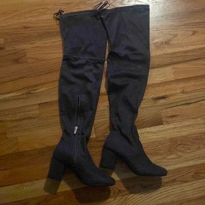 Brand new over the knee boots grey